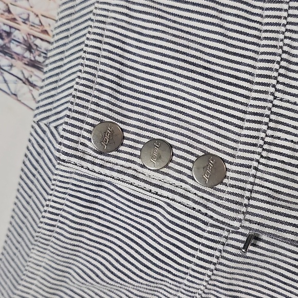 Jofit Pinstripe Chino Shorts Size 6 - Picture 3 of 5